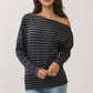 Off The Shoulder Stripe Top