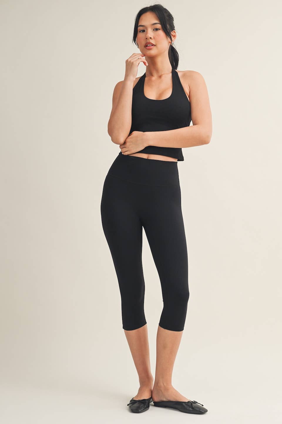 Scoop Neck Halter Top