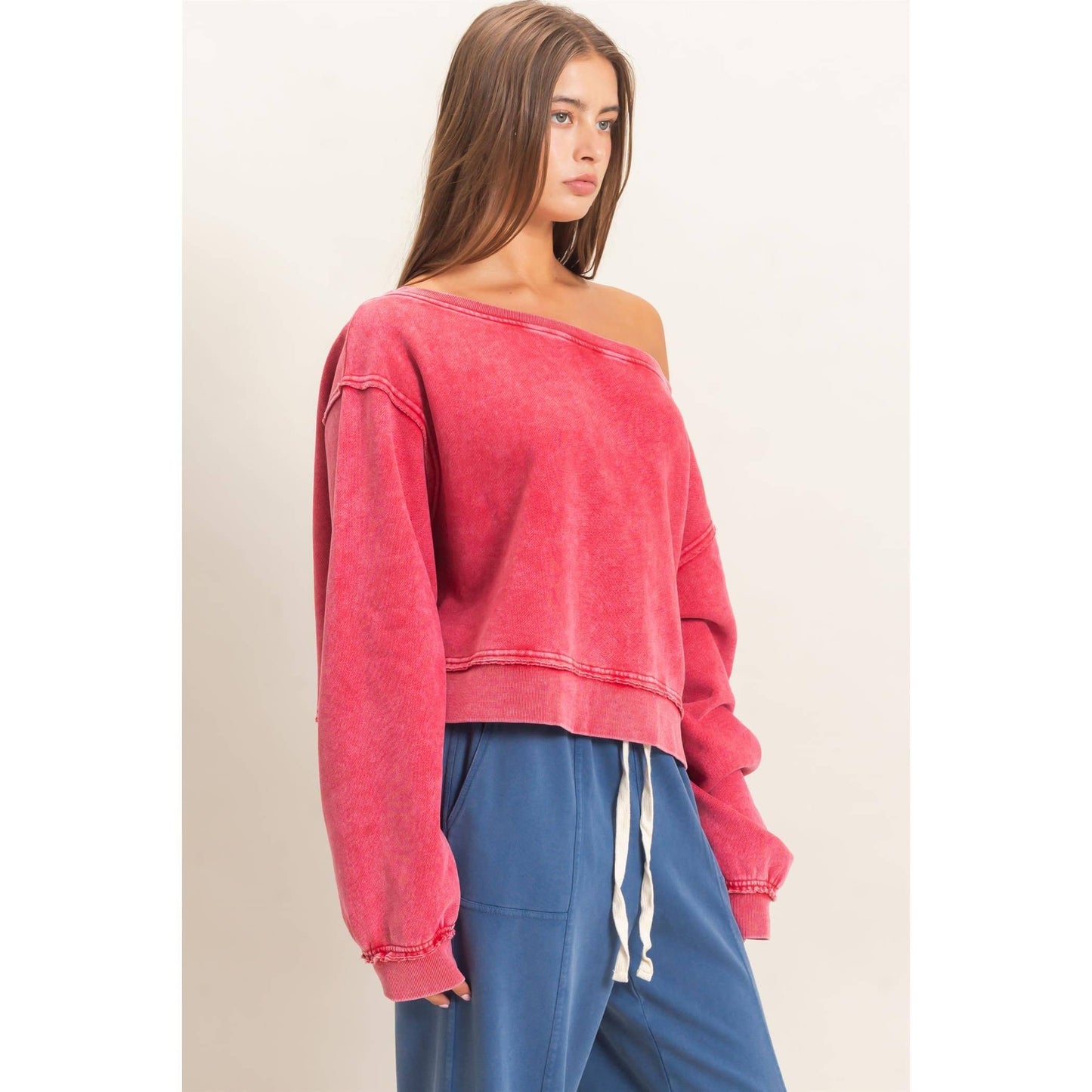 Off The Shoulder Sweatshirt