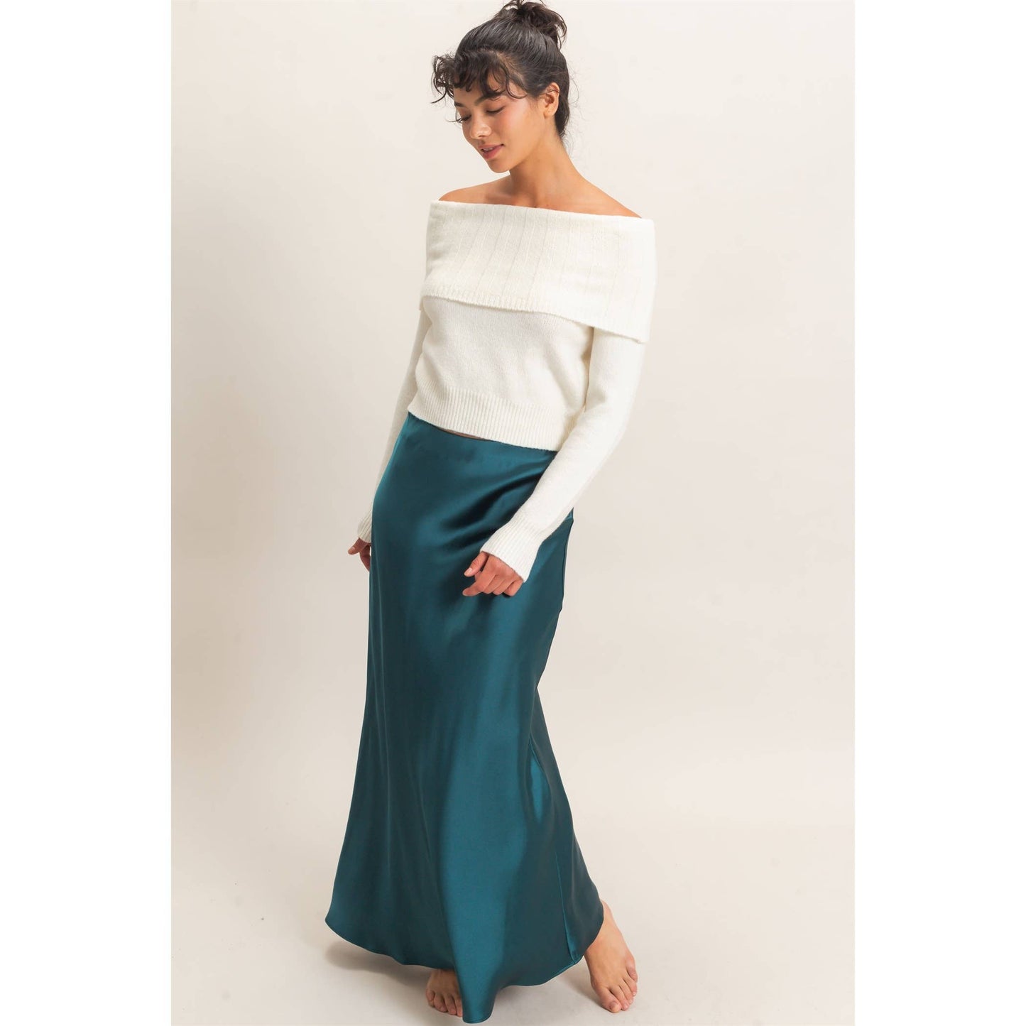Satin Maxi Skirt