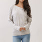 Off The Shoulder Stripe Top