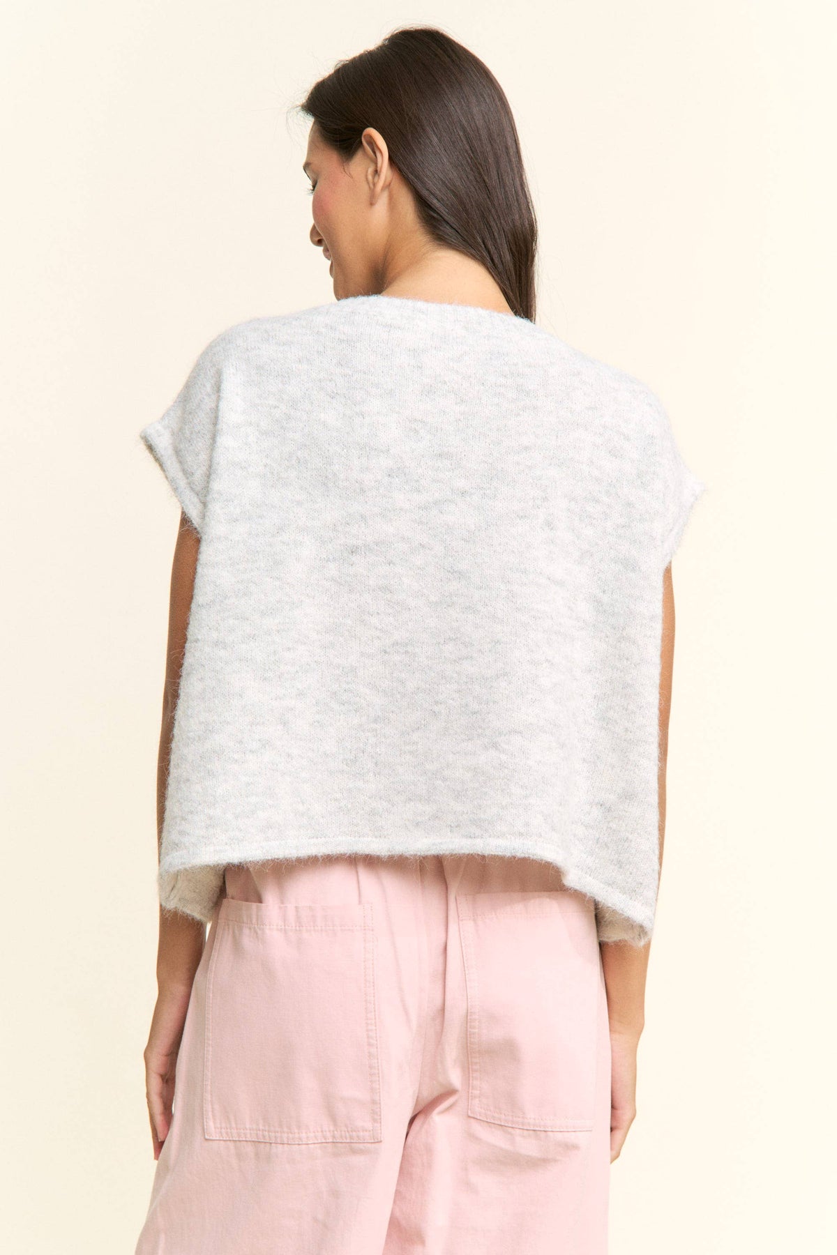 Soft Button-Front Knit Top