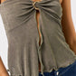 Tube Flyaway Top with Trim