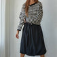 Knit Sweater Striped Button Down Cardigan