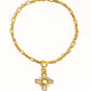 Patrice 18K Gold Non-Tarnish Cross Necklace