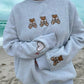 Teddy Bear Embroider Sweatshirt