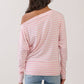 Off The Shoulder Stripe Top