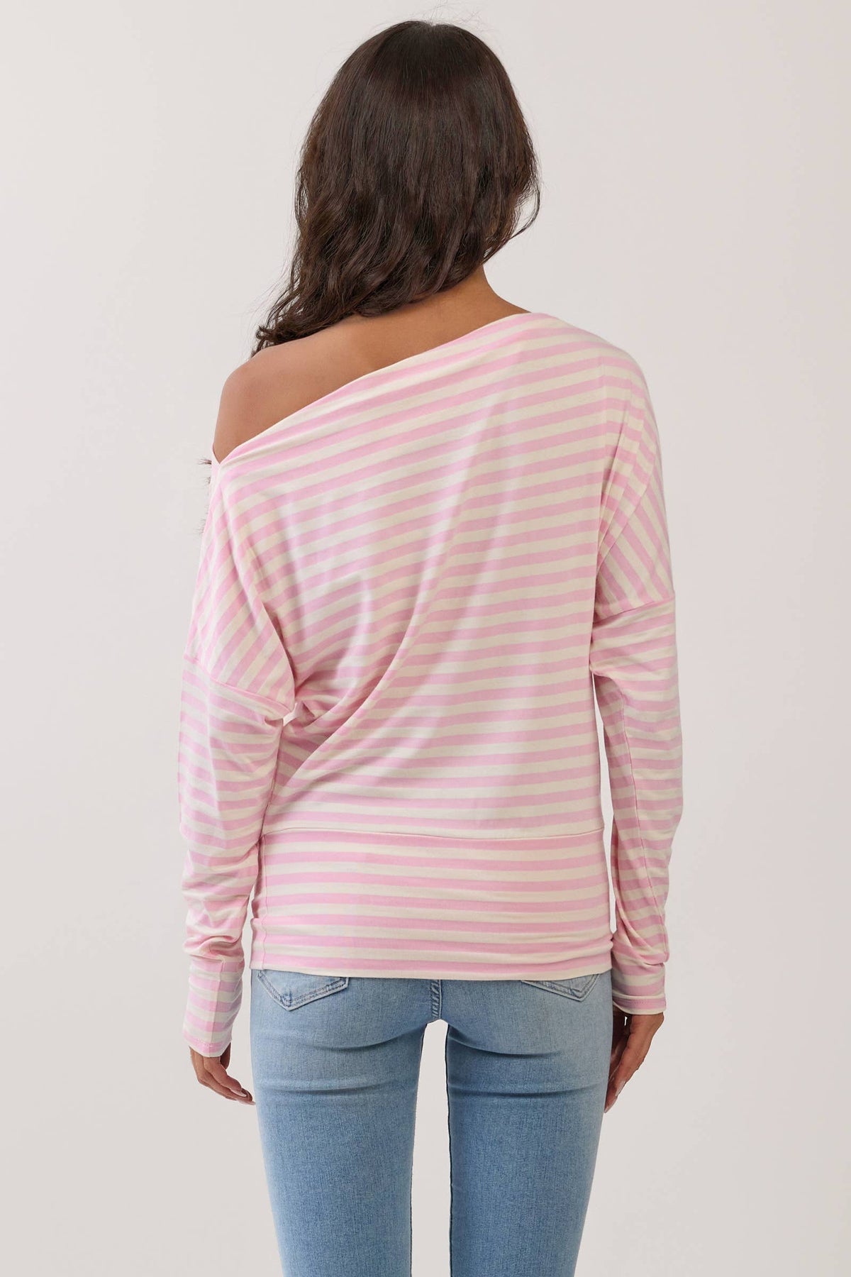 Off The Shoulder Stripe Top