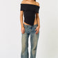 Aly Asymmetrical Off Shoulder Top
