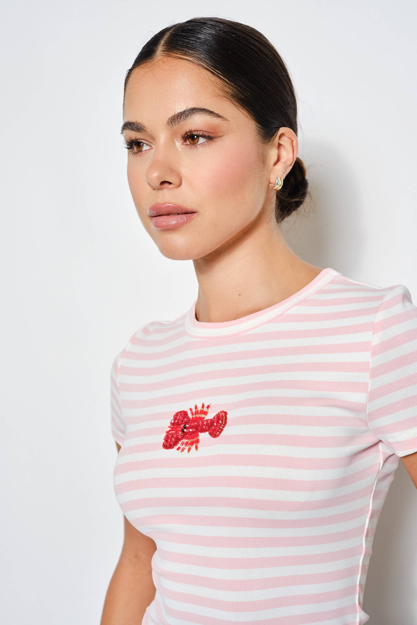 Lobster Beaded Tee