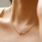 Clyra 18K Gold Non-Tarnish Dainty Flower Pendant Necklace