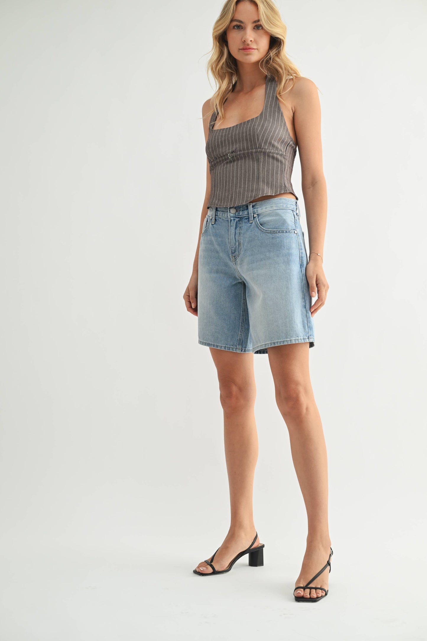Light Wash Jorts