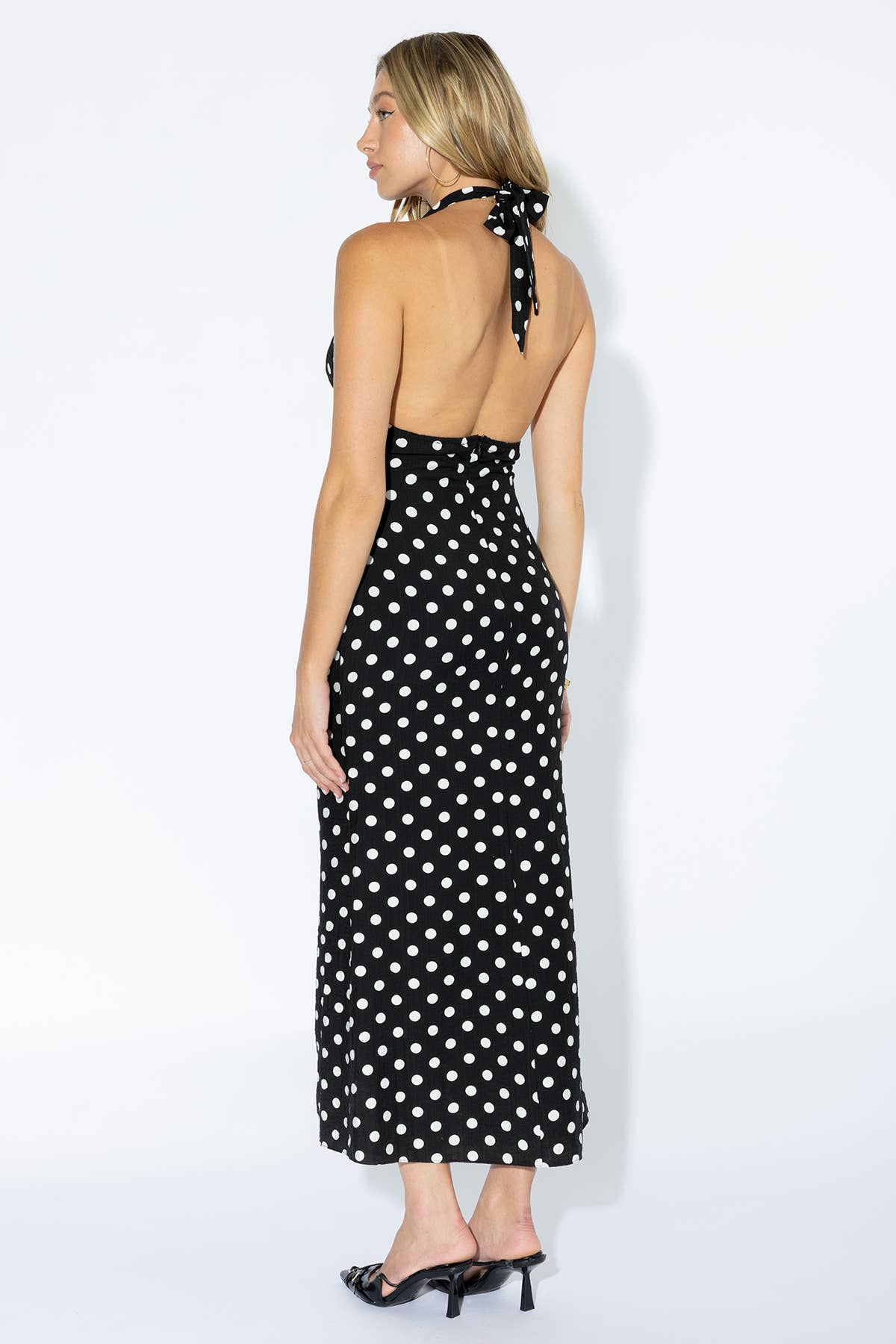 Polka Dot Halter Dress