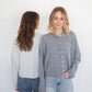 Heather Grey Piper Cardigan