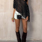 Polka Dot One Shoulder Top
