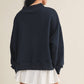 Salty Oversized Mock Neck Sweatshirt