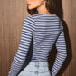 LONG SLEEVE FITTED KNIT TOP