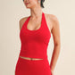 Scoop Neck Halter Top