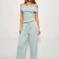DEVIN OFF SHOULDER STRIPED TOP
