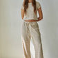 Knit Striped Flare Pants
