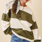 Contrast Panel Long Sleeve Slouchy