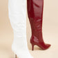 Croc Pattern Patent Finished Pointed Heel Boot