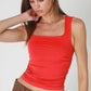 Clean Line Square Shirred Top