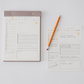 College Daily Planner Notepad