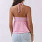 Stripe Halter Top