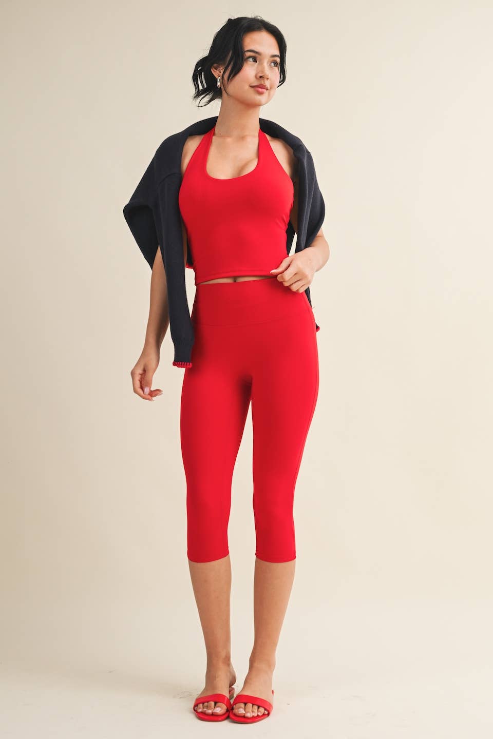 Scoop Neck Halter Top