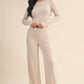 Heart Print Pointelle Lounge Bottoms