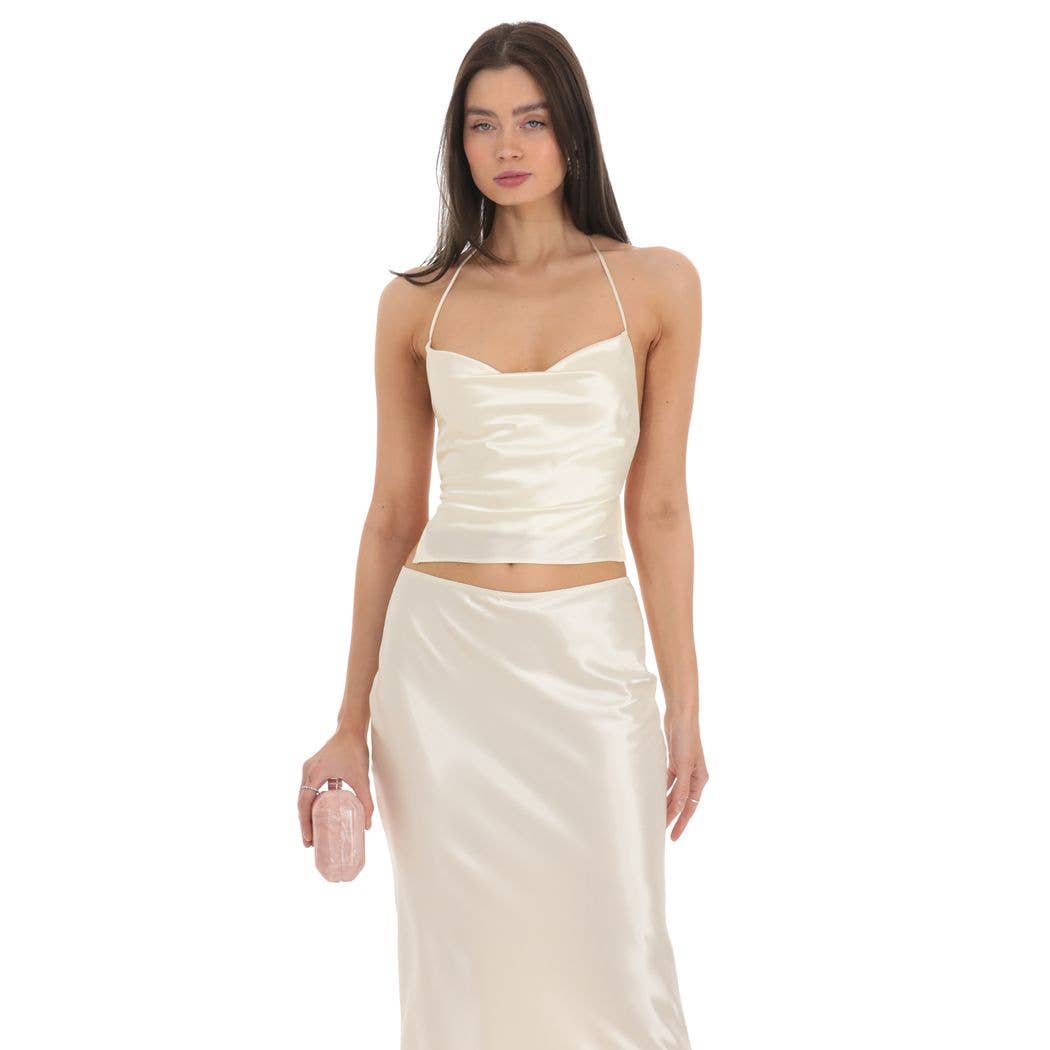 Satin Slip Two Piece Skirt
