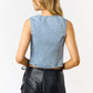 Denim Tie Vest