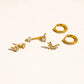Novaé 18K Gold Non-Tarnish CZ Mix Earring Set