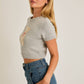 Short Sleeve Teddy Bear Top