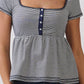 Stripe Babydoll Top