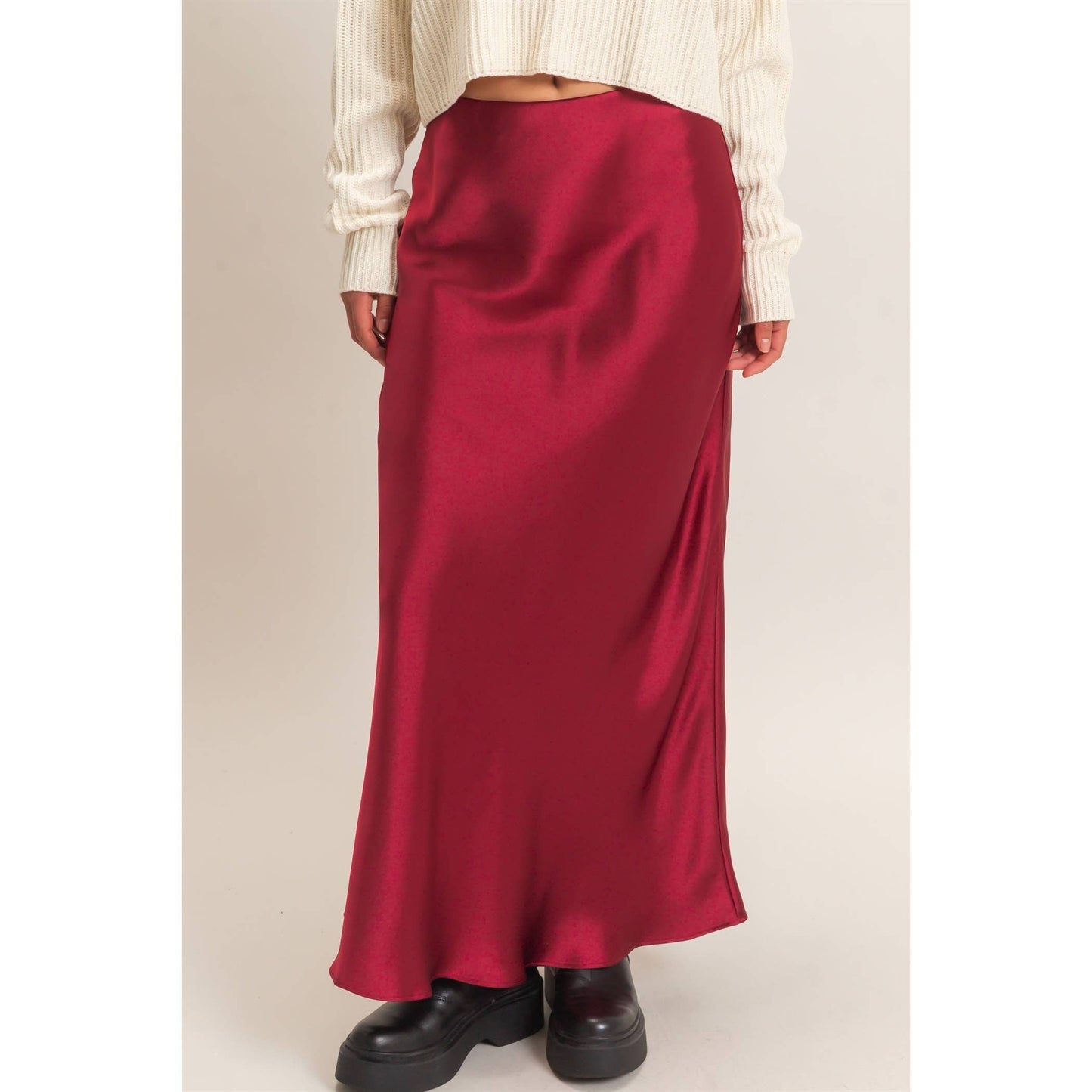 Satin Maxi Skirt