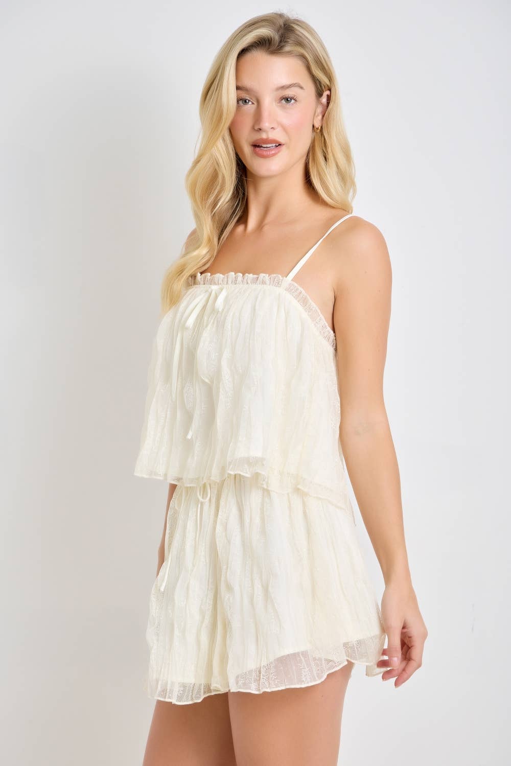 Lace Ruffle Top