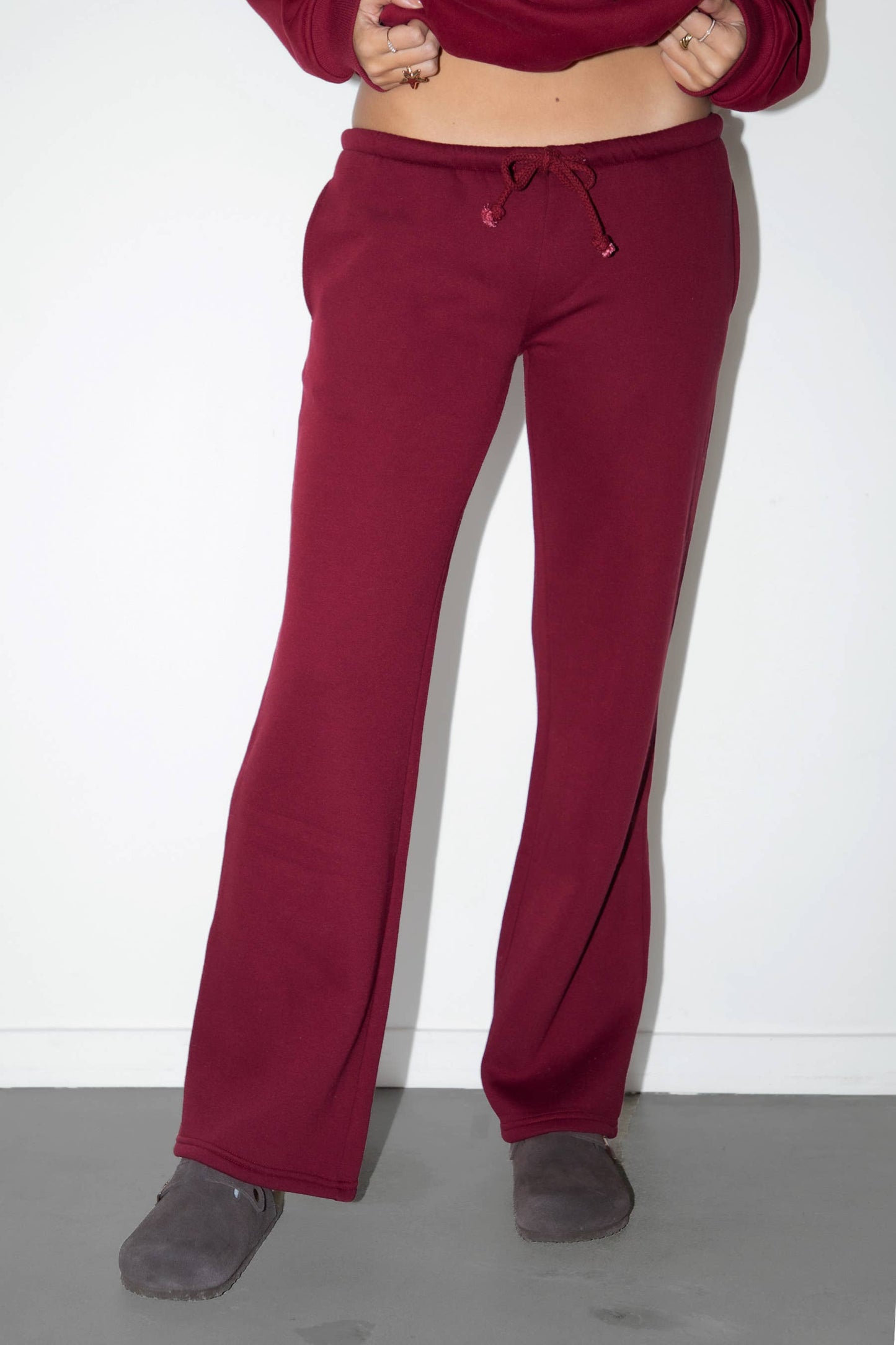 Emory Lightweight Fleece Wide Leg Pants