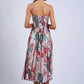 Floral Sleeveless Smocked Midi Dress