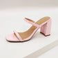 Double Strap Block Heel Sandal