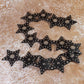 Studded Stars Western Link Vegan Leather Belt