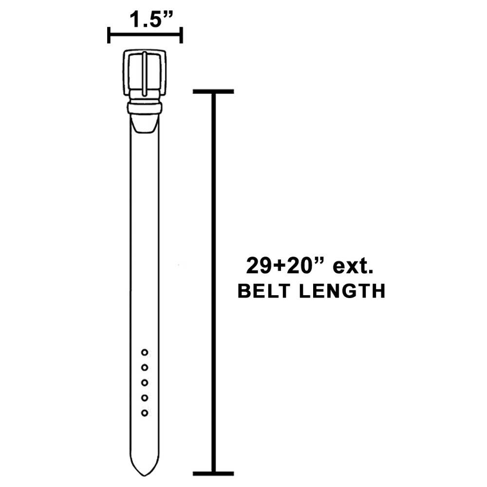 Multi Stone Detail Concho Chain Belt