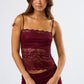 Scalloped Edge Lace Tank Top