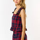 Plaid  Ruffle Top