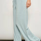 DEVIN STRIPED LOUNGE PANTS WITH RUFFLE