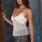 Allover Beaded V-Neck Cami Top