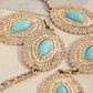 Oval Turquoise Concho Disc Chain Belt