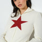 STAR ZIP UP CARDIGAN