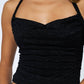 Cowl Halter Lace Top